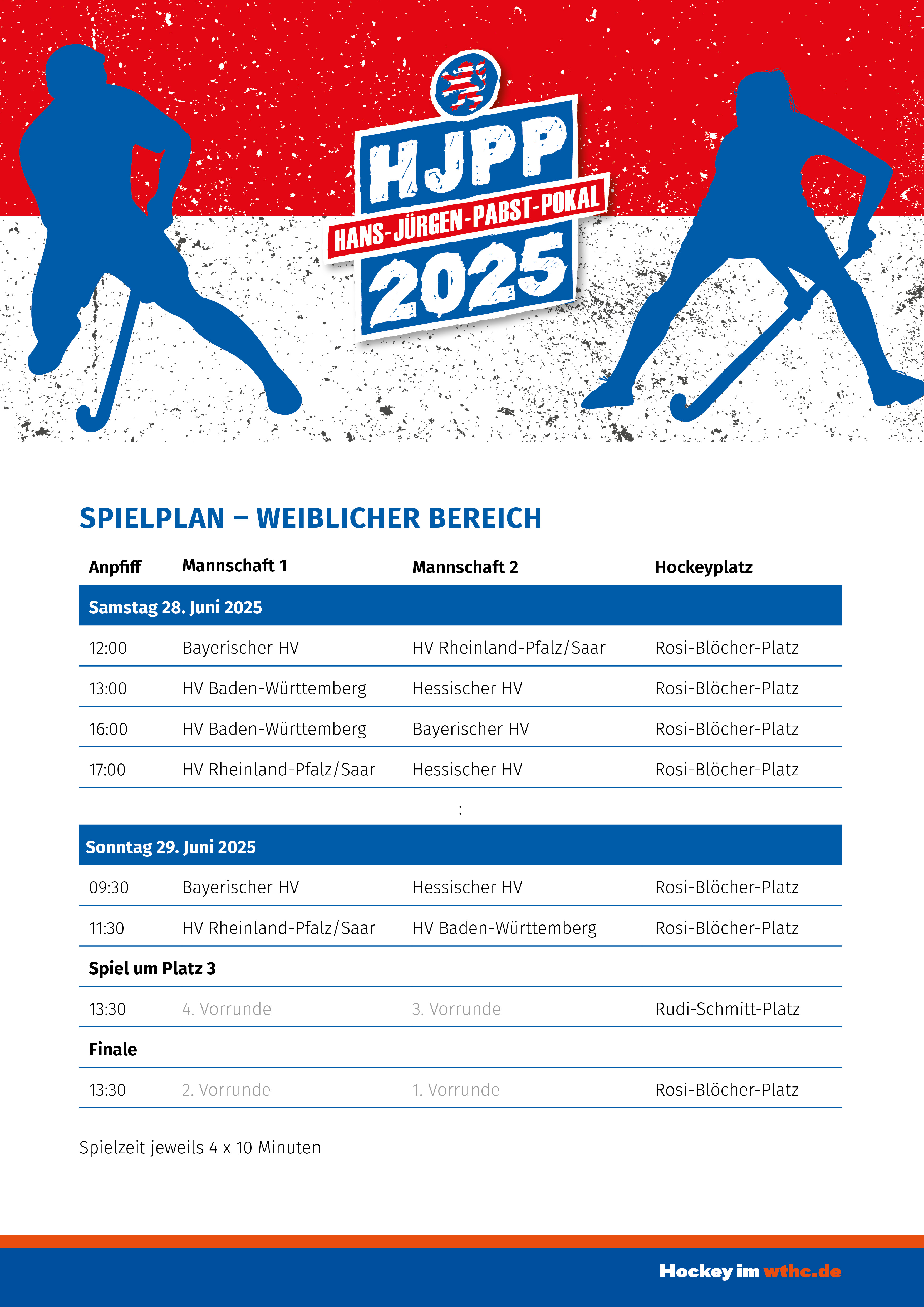 WeiblicherBereich_HJPP 2025_Plakat Spielzeiten